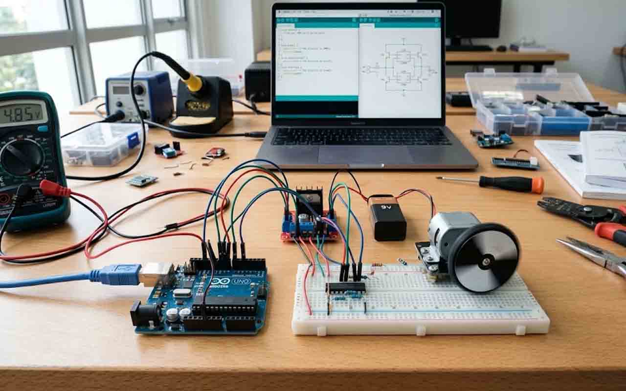 Motor DC: Pengertian, Prinsip Kerja, Jenis, Driver, dan Cara Mengatur Kecepatan dengan Arduino