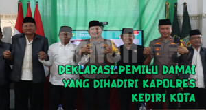 Deklarasi Pemilu Damai yang Dihadiri Kapolres Kediri Kota