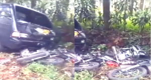 Pengemudi Mobil Pick Up Tabrak 6 Motor Karena Kesal
