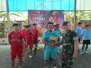 HUT  TNI ke-79, Koramil 02/Pondok Gede Gelar Pertandingan Futsal