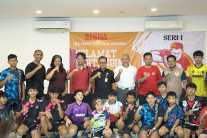 Pj Wali Kota Bekasi, Buka Kompetisi Liga Junior Tenis Meja Indonesia