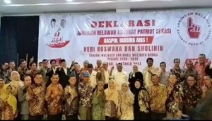 Jaringan Relawan Advokat Patriot Bekasi, Dukung Paslon Wali Kota Heri Koswara-Sholihin