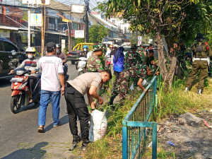 Sinergitas 3 Pilar,TNI, Polri, dan Pemerintah Daerah Gelar Karya Bhakti HUT TNI ke-79 di Bekasi