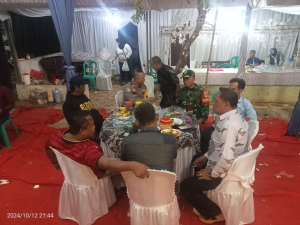 Sinergitas TNI-Polri Hadir di Resepsi Pernikahan Warga Ciketingudik