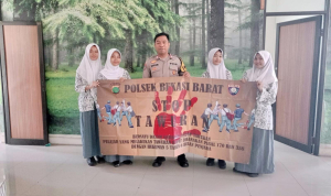 Bhabinkamtibmas Kota Baru Polsek Bekasi Barat Sosialisasikan Pencegahan Tawuran Di SMK Bina Siswa Utama