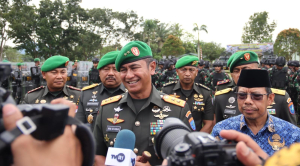 Pangdam XII/Tpr Pimpin Sertijab Danyonif Mekanis 643/Wanara Sakti