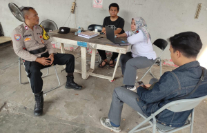Patroli Samapta dan Komunikasi dengan Pamdal Gudang Logistik KPU