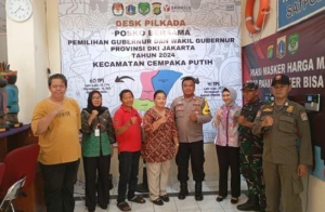 Pengamanan Gudang Logistik Pilkada Kecamatan Polsek Cempaka Putih