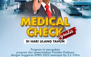 Cek Kesehatan Gratis di Hari Ulang Tahun, Program Baru Prabowo Mulai Februari 2025