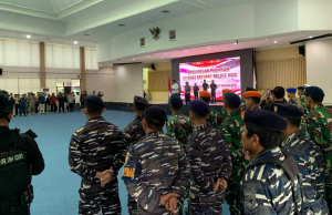 Danlanal Bintan Hadiri Apel Gelar Pasukan Operasi Ketupat 2025, Pastikan Keamanan Mudik Lebaran