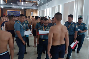 Danlanal Simeulue Hadiri Pantukhirda Penerimaan Calon Tamtama PK TNI AL 2025