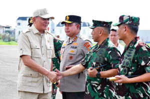 Danlantamal I Sambut Menhan RI di Medan, Perkuat Sinergi Pertahanan di Sumatera Utara