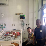 Bhabinkamtibmas Pademangan Barat Jenguk Anggota Linmas, Wujud Kepedulian dan Solidaritas