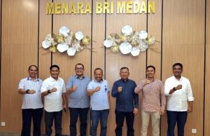 Pererat Sinergi, Danlantamal I Hadiri Buka Puasa Bersama Pimpinan Bank BRI Regional Medan