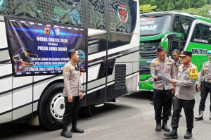 Mudik Gratis 2025, Polda Jabar Berangkatkan Ratusan Pemudik dengan Aman dan Nyaman