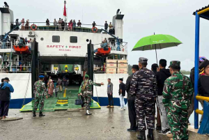 Danlanal Simeulue Pantau Arus Mudik dan Posko Pengamanan Idul Fitri 2025