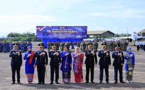 Penuh Semangat dan Kesederhanaan, Lanud Sultan Hasanuddin Gelar Upacara HUT ke-79 TNI AU