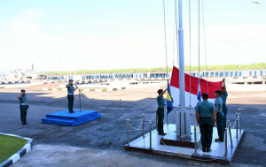 Lantamal I Kobarkan Semangat Juang Lewat Upacara Bendera