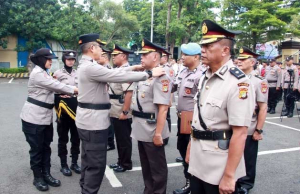 Kapolres Pimpin Sertijab Kasat dan Kapolsek Baru
