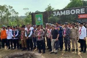 Bangun Kesadaran Masyarakat, Danlanal Dumai Hadiri Pembukaan Jambore Karhutla 2025 di Riau
