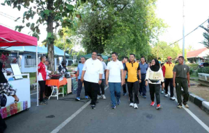 Seru! Danlanud Sultan Hasanuddin Barengan Bupati Maros dan Forkopimda Meriahkan Car Free Day