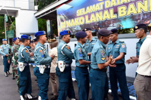 Suasana Penuh Keakraban Warnai Halalbihalal Keluarga Besar Lanal Bandung Usai Cuti Lebaran