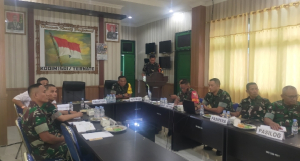 Dandim 1501/Ternate Paparkan Progres TMMD ke-124 kepada Tim Wasev