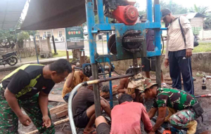TMMD Bergerak Membawa Air Kehidupan Mengalir di Halmahera Barat