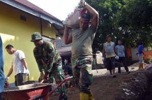 TMMD Bangun Drainase Demi Lingkungan Sehat dan Sejahtera