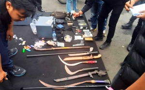 Brimob dan Polres Metro Jakarta Utara Ungkap Tawuran dan Narkoba di Kampung Bahari