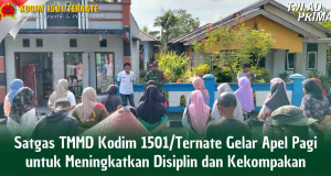 Satgas TMMD dan Warga Halmahera Barat Satukan Langkah Bangun Desa