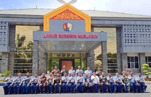 Danlanal Dumai Sambut Kehadiran Pangkoopsud I di Pekanbaru