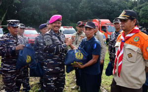 TNI AL Bersinergi Gelar Latihan Penanggulangan Bencana di Bandung
