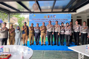 Tim Korlantas Polri Lakukan Penilaian Kampung Tertib Lalu Lintas Kabupaten Garut