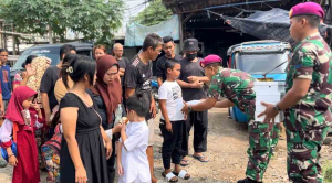 Jumat Berkah, Yonmarhanlan III Jadi Oase Warga Kemayoran