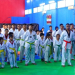 Komandan Batalyon A Pelopor Pimpin Ujian Kenaikan Tingkat Wajraceyna Taekwondo
