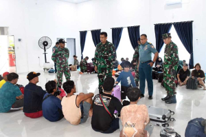 TNI AL Gagalkan Penyelundupan 83 PMI Ilegal di Laut Asahan