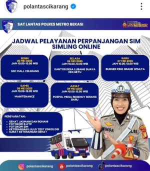 Keliling Yuk! SIM Kamu Hampir Habis? Cek Jadwal SIM Keliling Bekasi Pekan Ini