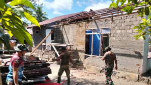Satgas TMMD Hidupkan Harapan Baru, Rumah Warga Halbar Mulai Direnovasi