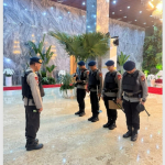 Gegana Brimob Sterilkan Lokasi Sidang Internasional PUIC di Kompleks DPR/MPR