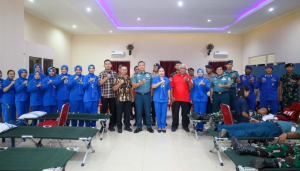 Donor Darah Jelang HUT ke-72, Lantamal IX Ambon Tunjukkan Wujud Nyata Kepedulian