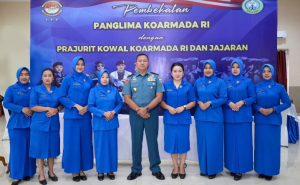 Danlantamal IX Ambon Beserta Jalasenastri Korcab IX DJA III Ikuti Pengarahan Virtual