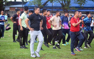 Semarak Car Free Day Lanud Sultan Hasanuddin, Dibuka Oleh Senam SKJ 88