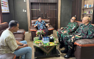 Perkuat Sinergi Penegakan Hukum, Danlanal Dabo Singkep Kunjungi Kejari Lingga