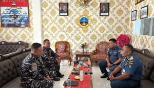 Danlanal Simeulue dan Kepala Syahbandar Sinabang Sepakat Perkuat Sinergi Keamanan Laut