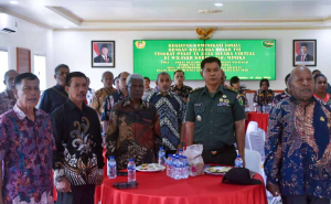 Kodim 1710/Mimika Gelar Komsos Virtual Bersama Keluarga Besar TNI