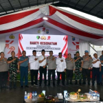 Dansatrol Lantamal I Hadiri Bakti Kesehatan Hari Bhayangkara Ke-79 di Belawan