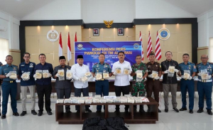 Gagal di Darat TNI AL Gagalkan Penyelundupan Sabu Rp72,8 Miliar di Perairan Dumai