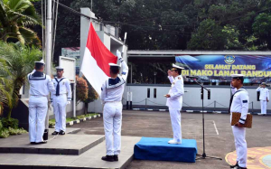 Komandan Lanal Bandung Pimpin Upacara Peringatan Hari Lahir Pancasila