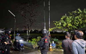 Brimob Batalyon D Pelopor Gelar Patroli Malam di Kabupaten Bekasi